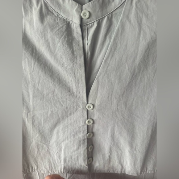 Light Blue Button-Up Dress - Picture 9 of 16